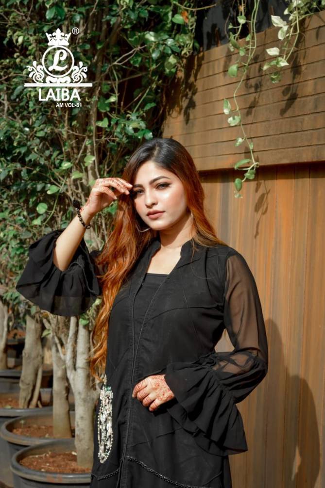 Laiba Am 81 Extra Ordinary Festive Wear Fancy Designer Georgette Top With Bottom Collection